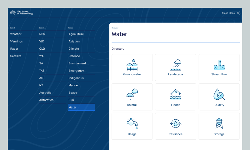 Bureau of Meteorology – Water and Climate Data